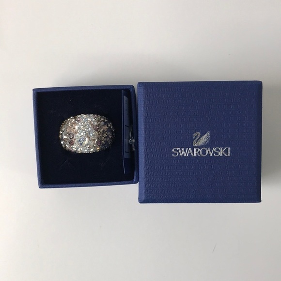 SWAROVSKI Gold Mine Ring Size 8 - Picture 1 of 5